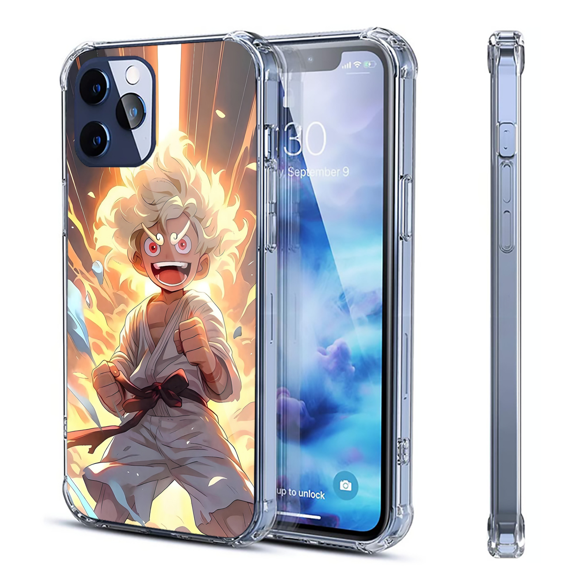 （画像用） ワンピース ONE PIECE 【iPhone 12シリーズ対応】透明スマホケース（クリアソフトケース）